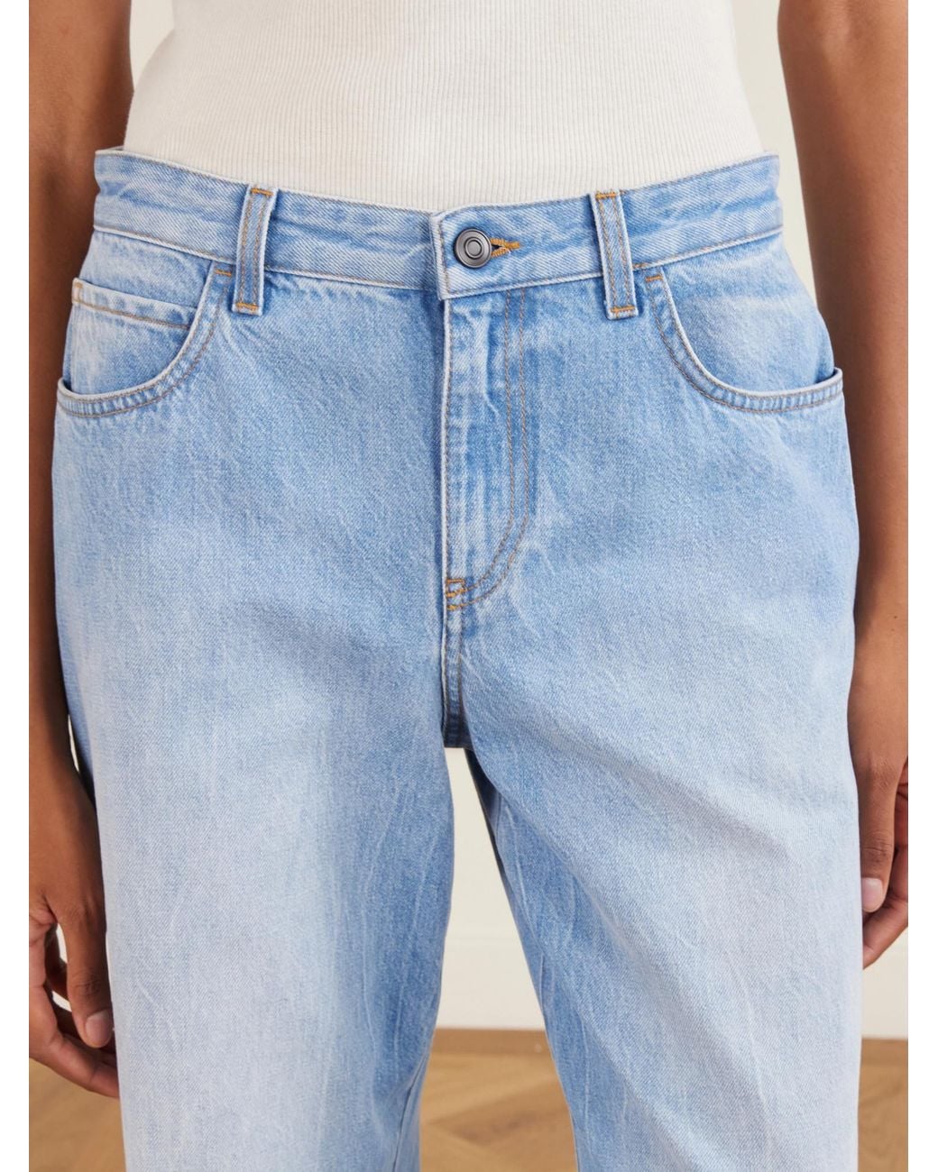 The Row Blue Wide Leg Jeans