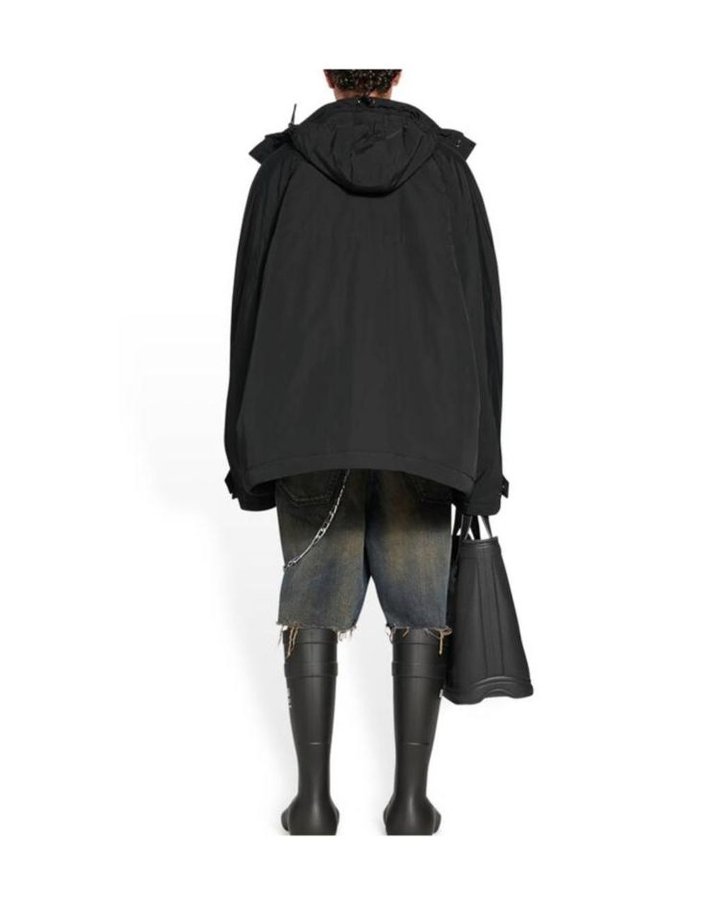 Balenciaga Black Bb Icon Kick Parka for men