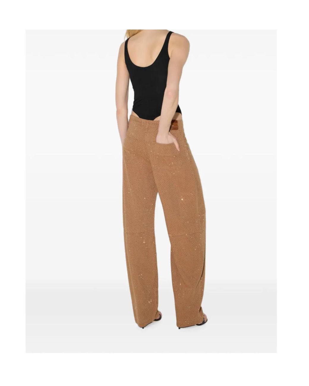 Elisabetta Franchi Black Logo-Plaque Sleeveless Bodysuit
