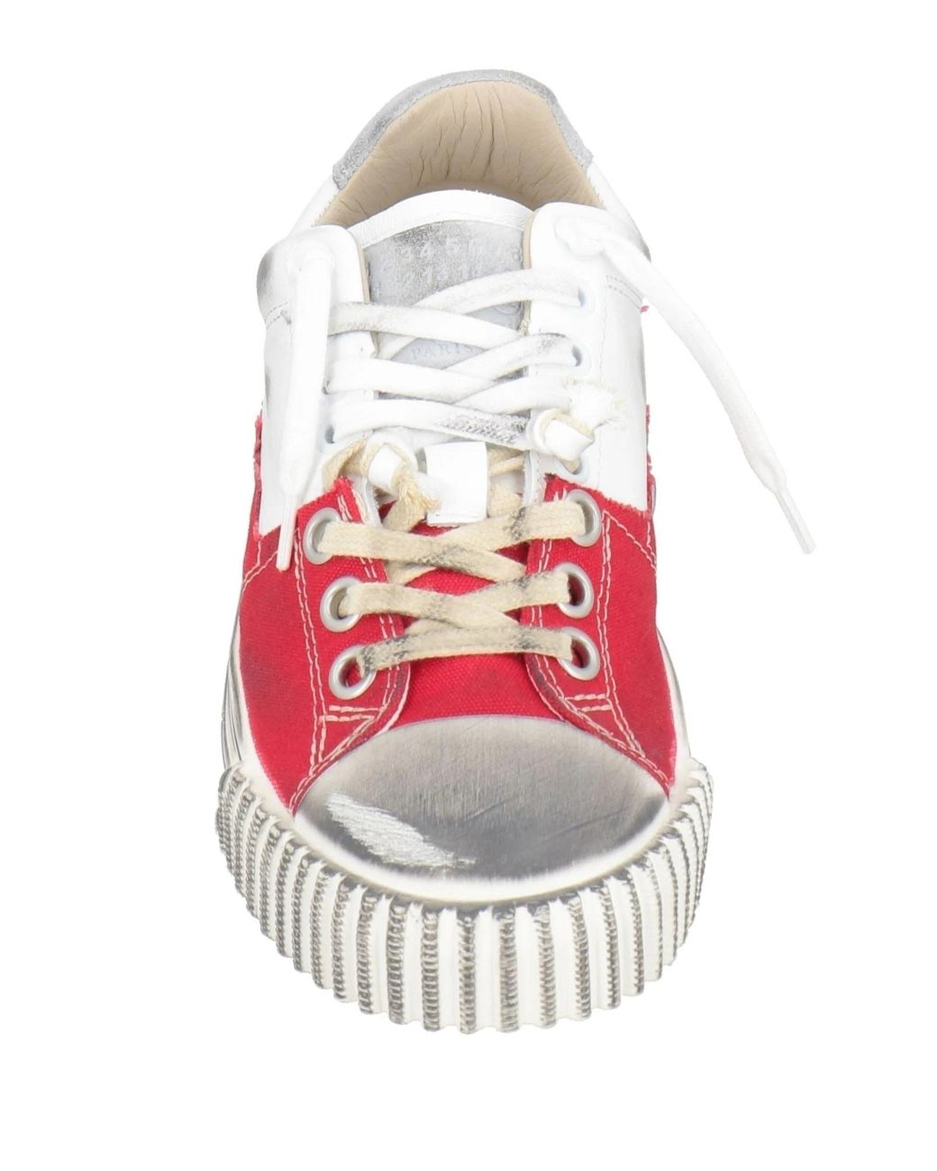 Maison Margiela Pink Two-Tone Leather Sneakers