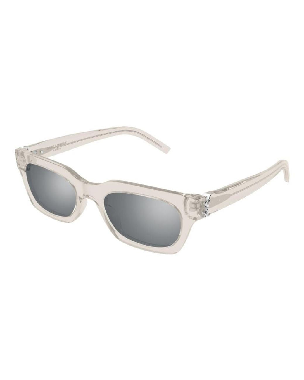 Saint Laurent White Full Frame Sunglasses