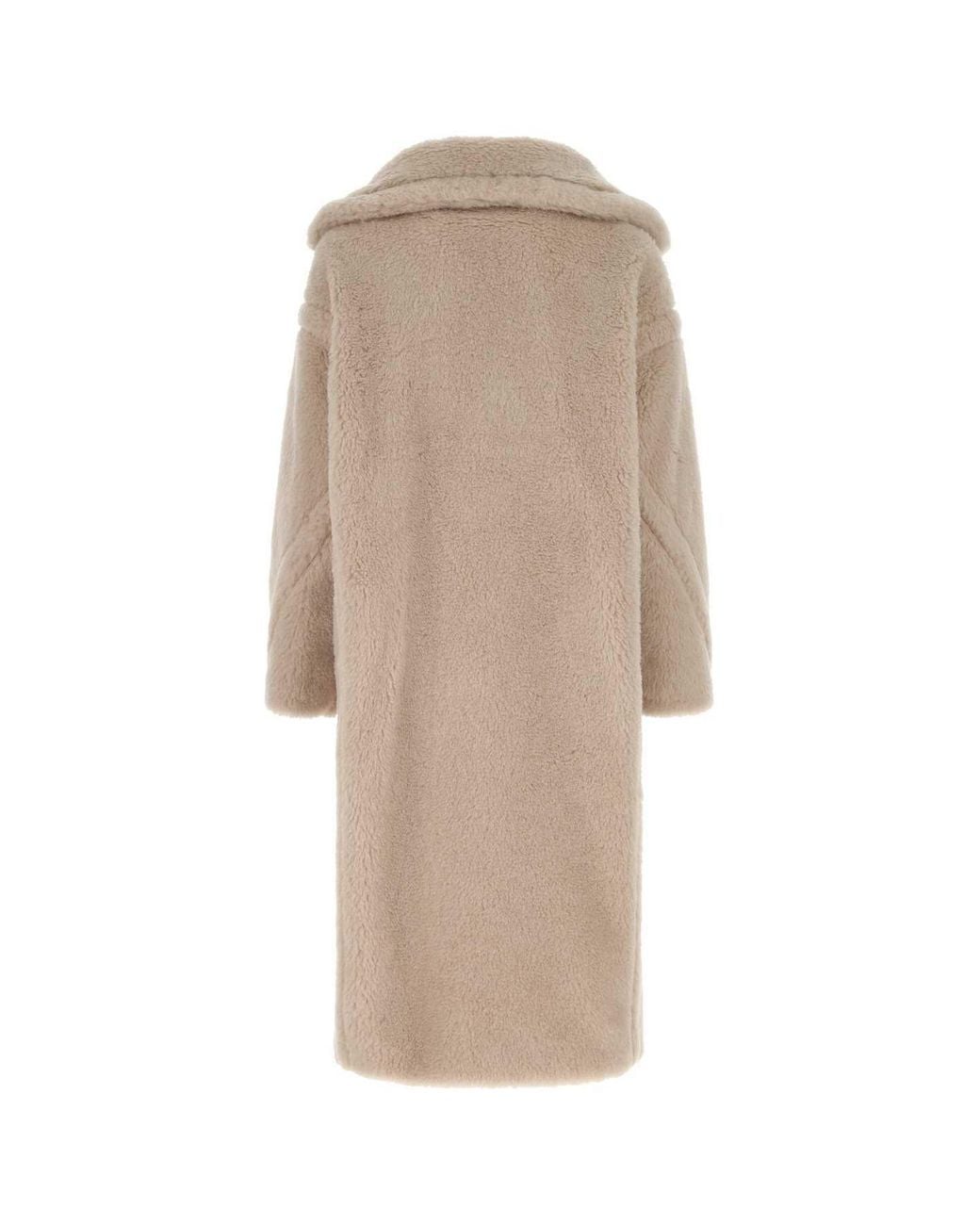 Max Mara Natural Tedgirl Button-Up Long Coat