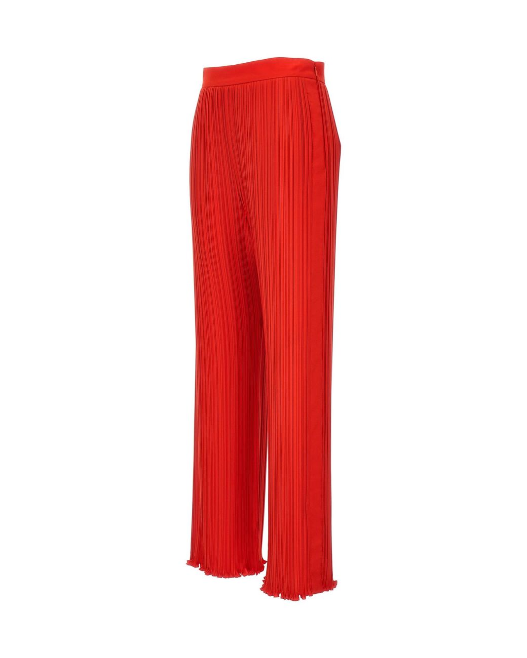 Lanvin Red Pleated Pants