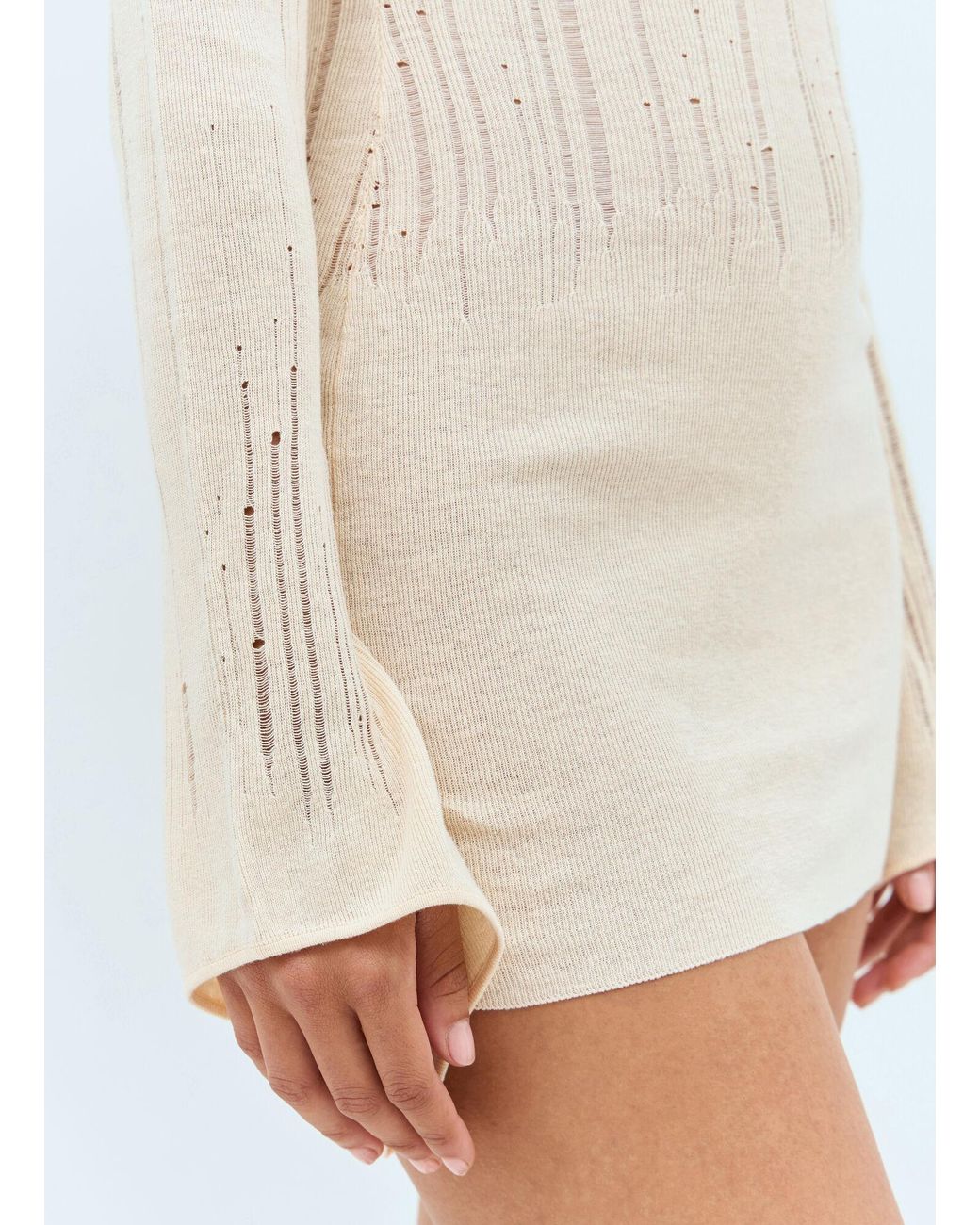 AYA MUSE White Long Sleeve Dress