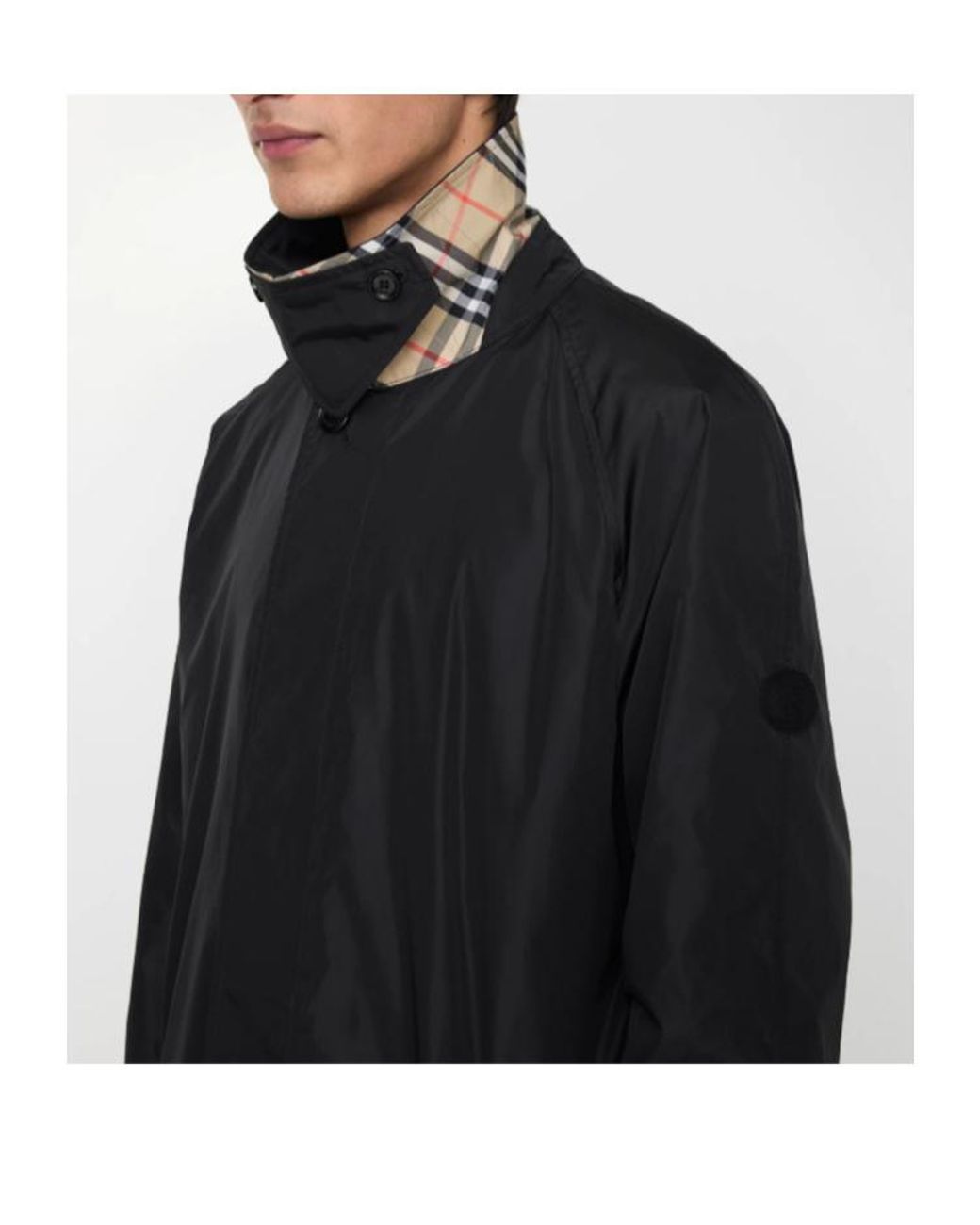Burberry Black Ridgewood Car Coat for men