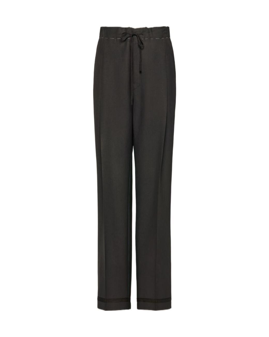 Maison Margiela Black Wide-Leg Trousers