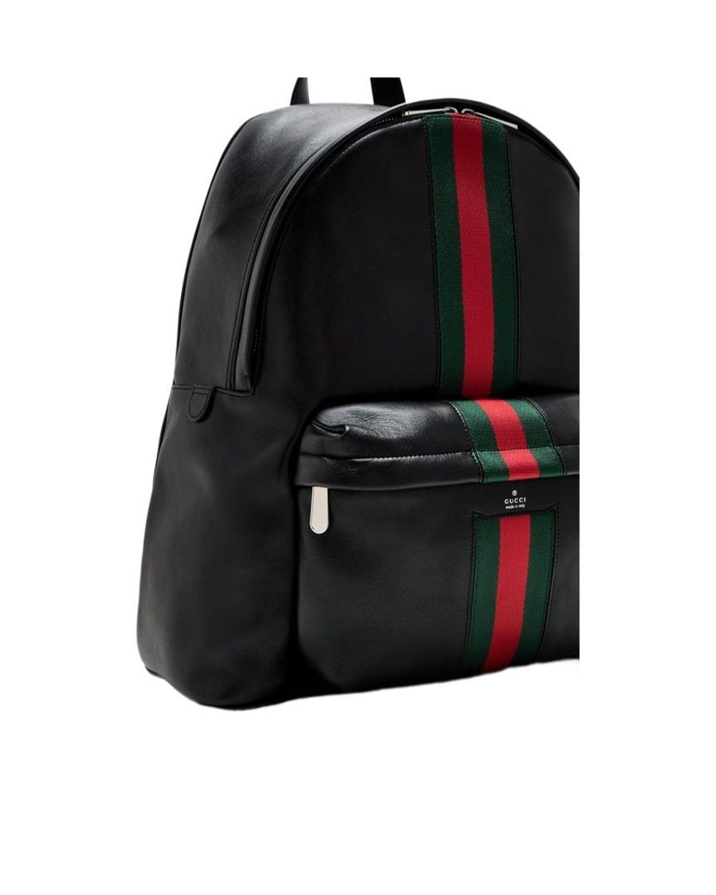 Gucci Black Web Trademark Large Backpack for men