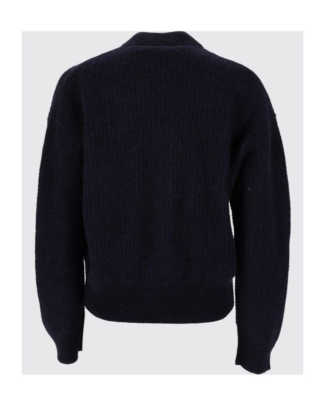 Fabiana Filippi Blue Waffle-Knit Zip-Up Cardigan