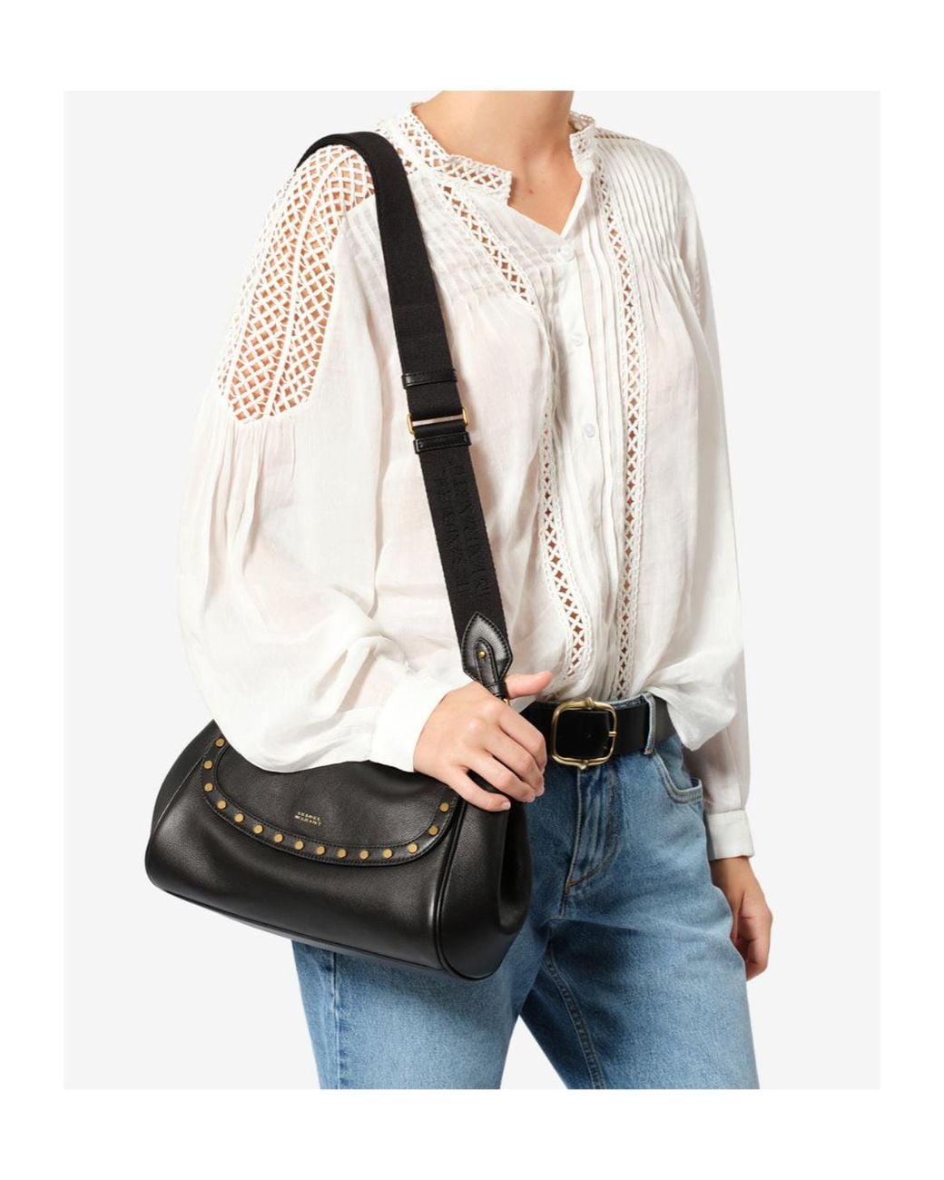 Isabel Marant Black Chany Small Shoulder Bag