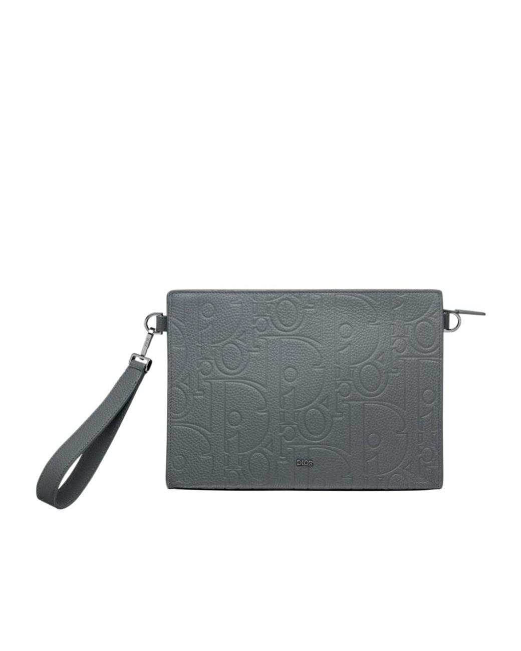 Dior Gray A5 Triangle Pouch for men