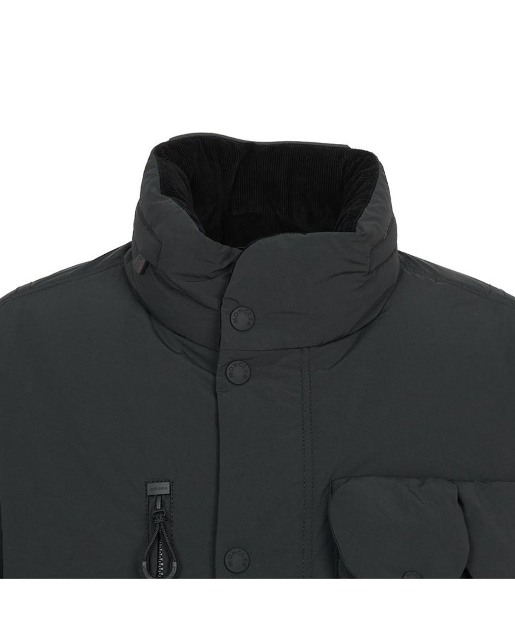 Moncler Black Long-Sleeved Down Jacket for men