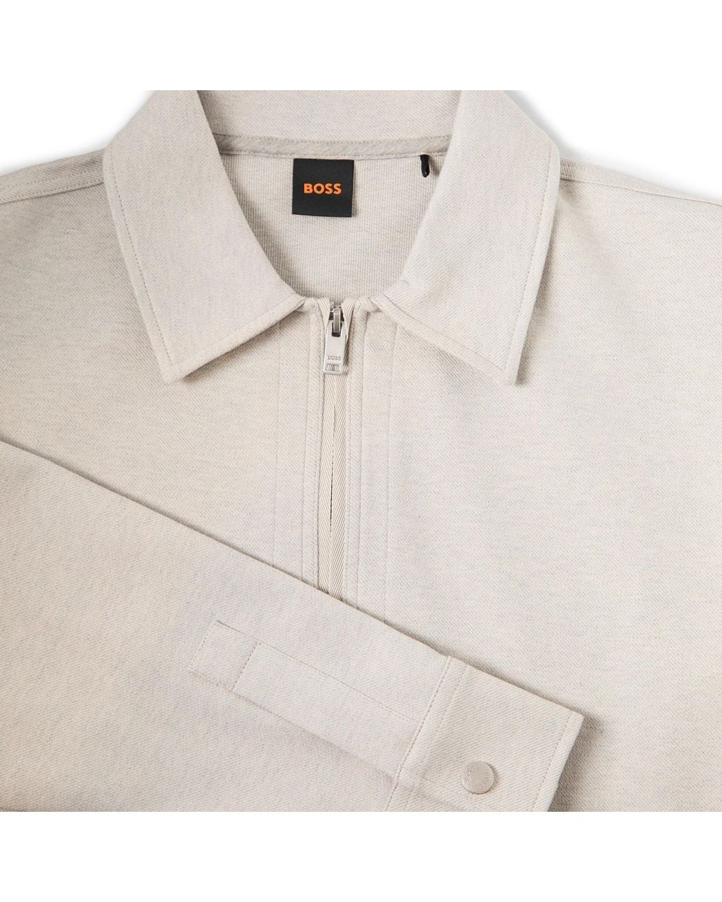 Boss White Collared Jacket for men