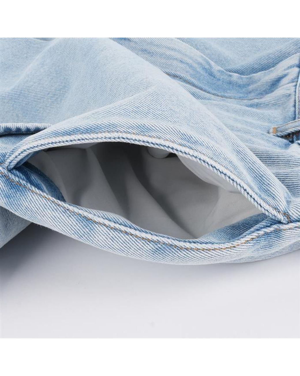 Loewe Blue Denim Cargo Shorts for men