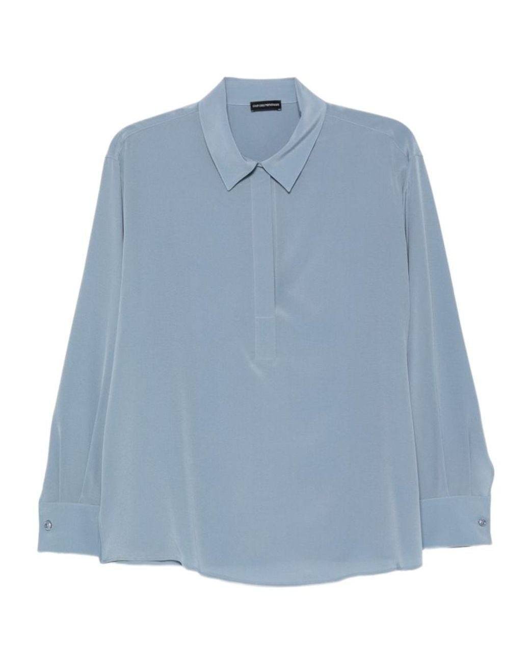 Emporio Armani Blue Long-Sleeved Shirt