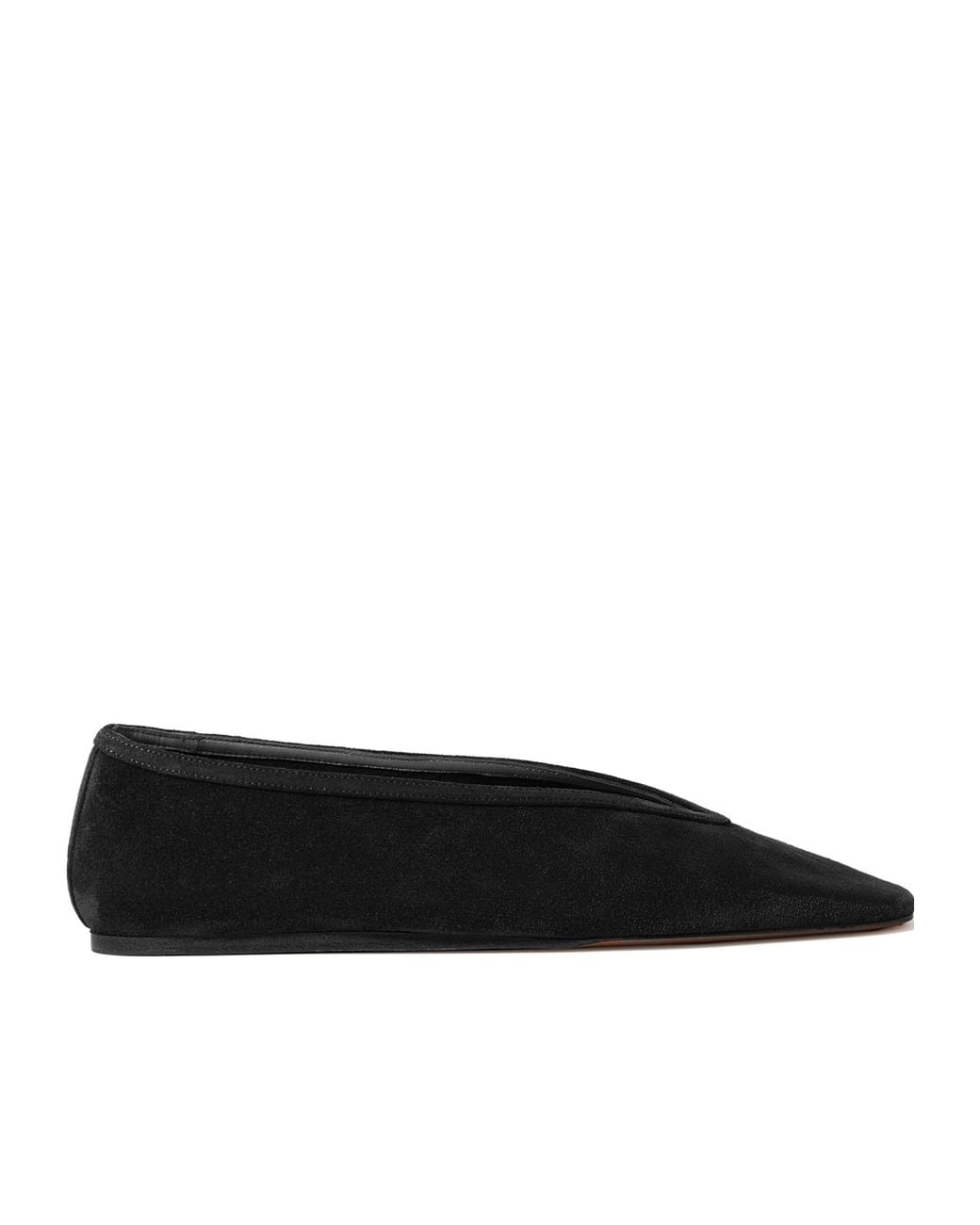 Le Monde Beryl Black Luna Suede Ballet Flats