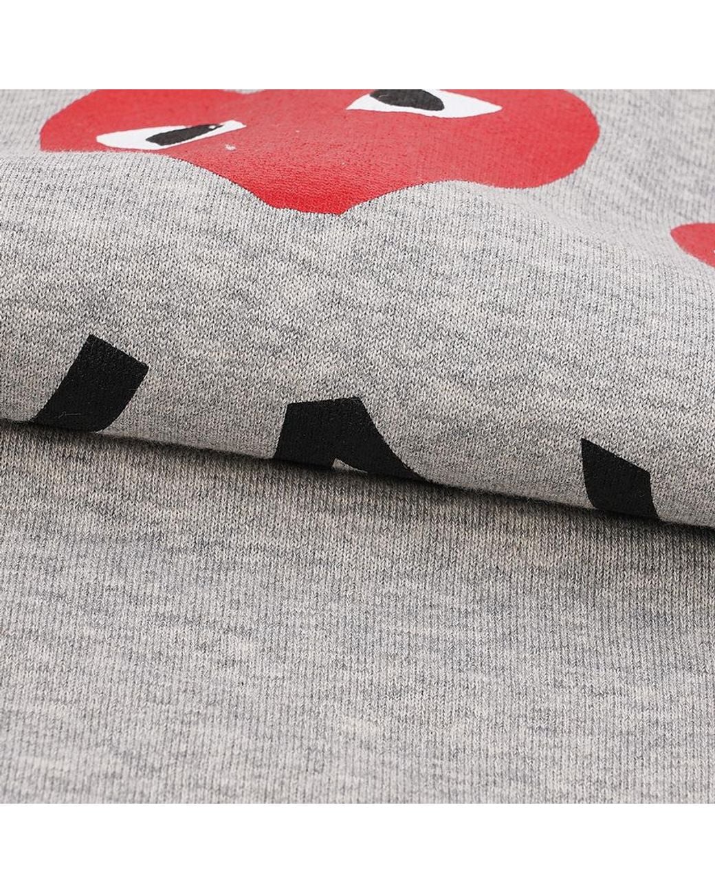 COMME DES GARÇONS PLAY Gray Long-Sleeve Sweatshirt for men