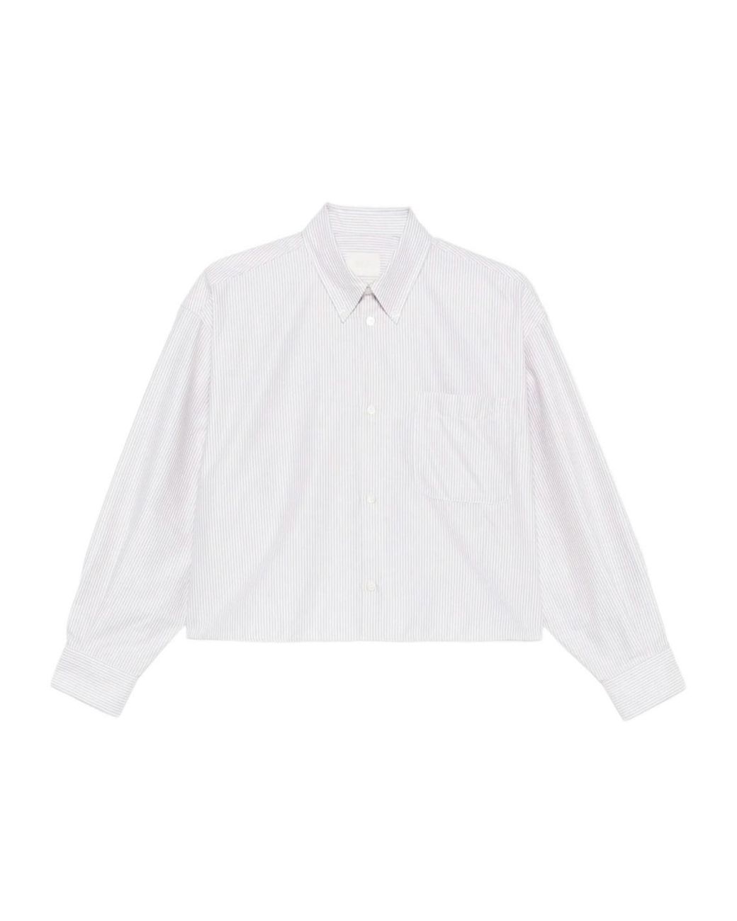 A.P.C. White Striped Shirt