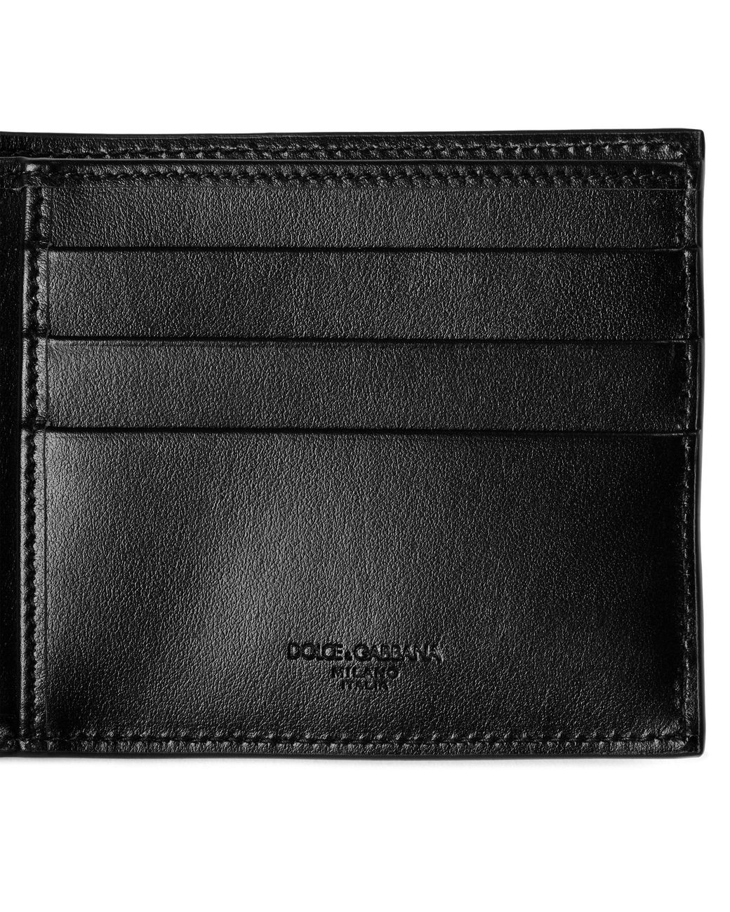 Dolce & Gabbana Black Solid Color Card Holder for men