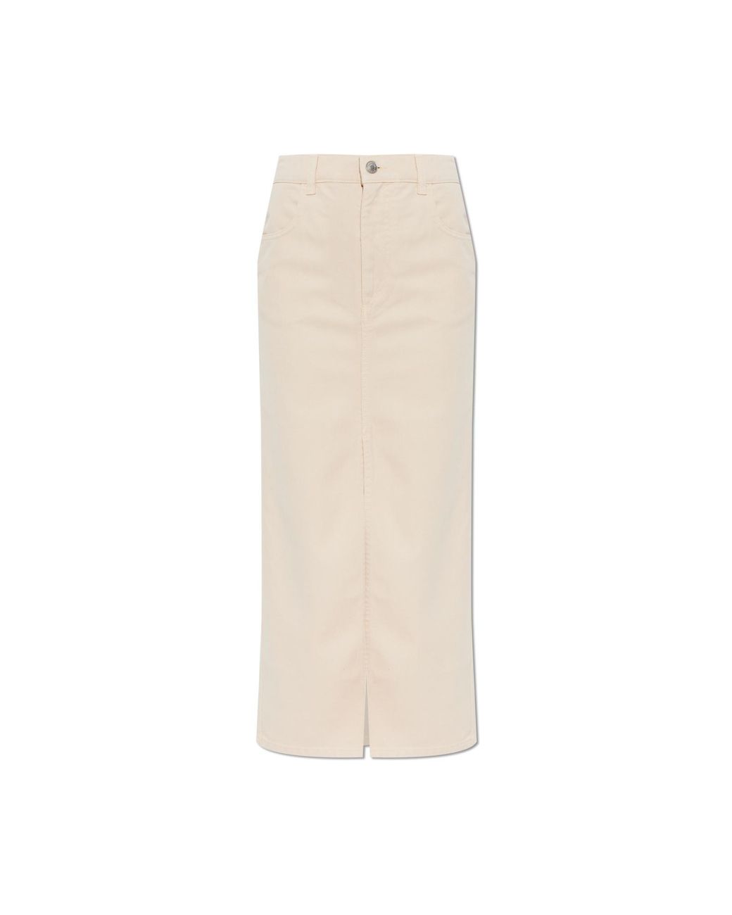 Isabel Marant White 'Faharia' Denim Skirt