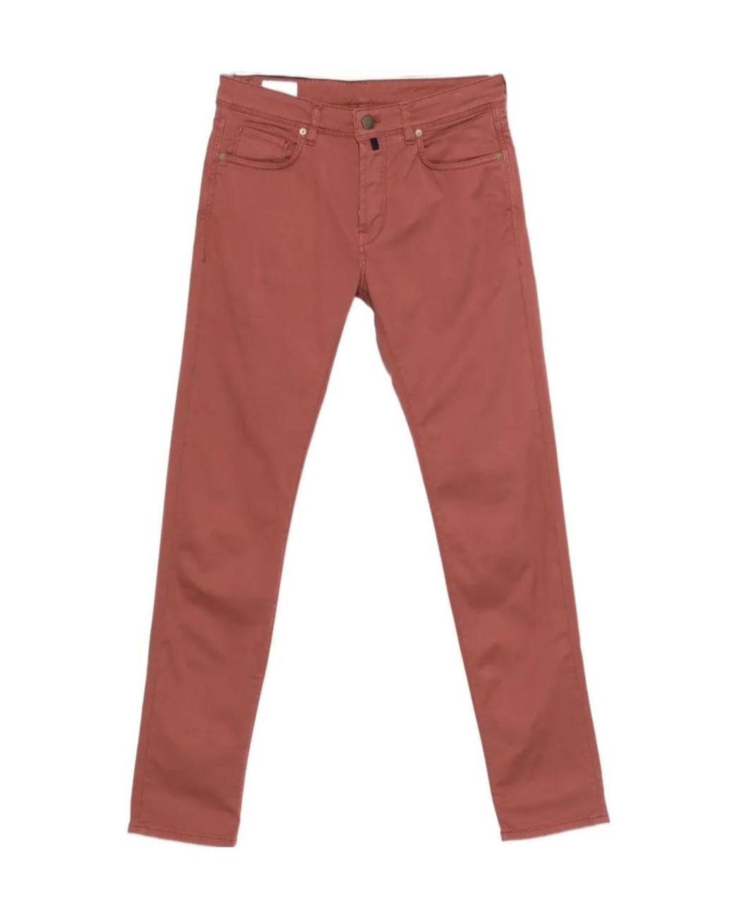 Incotex Red Slim-Fit Trousers for men