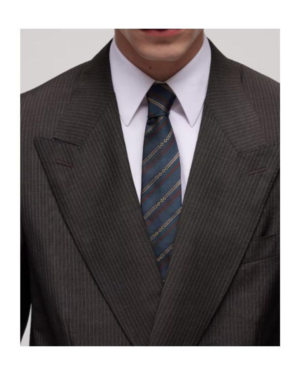Gucci Blue Interlocking Gg Horsebit Belt Tie for men