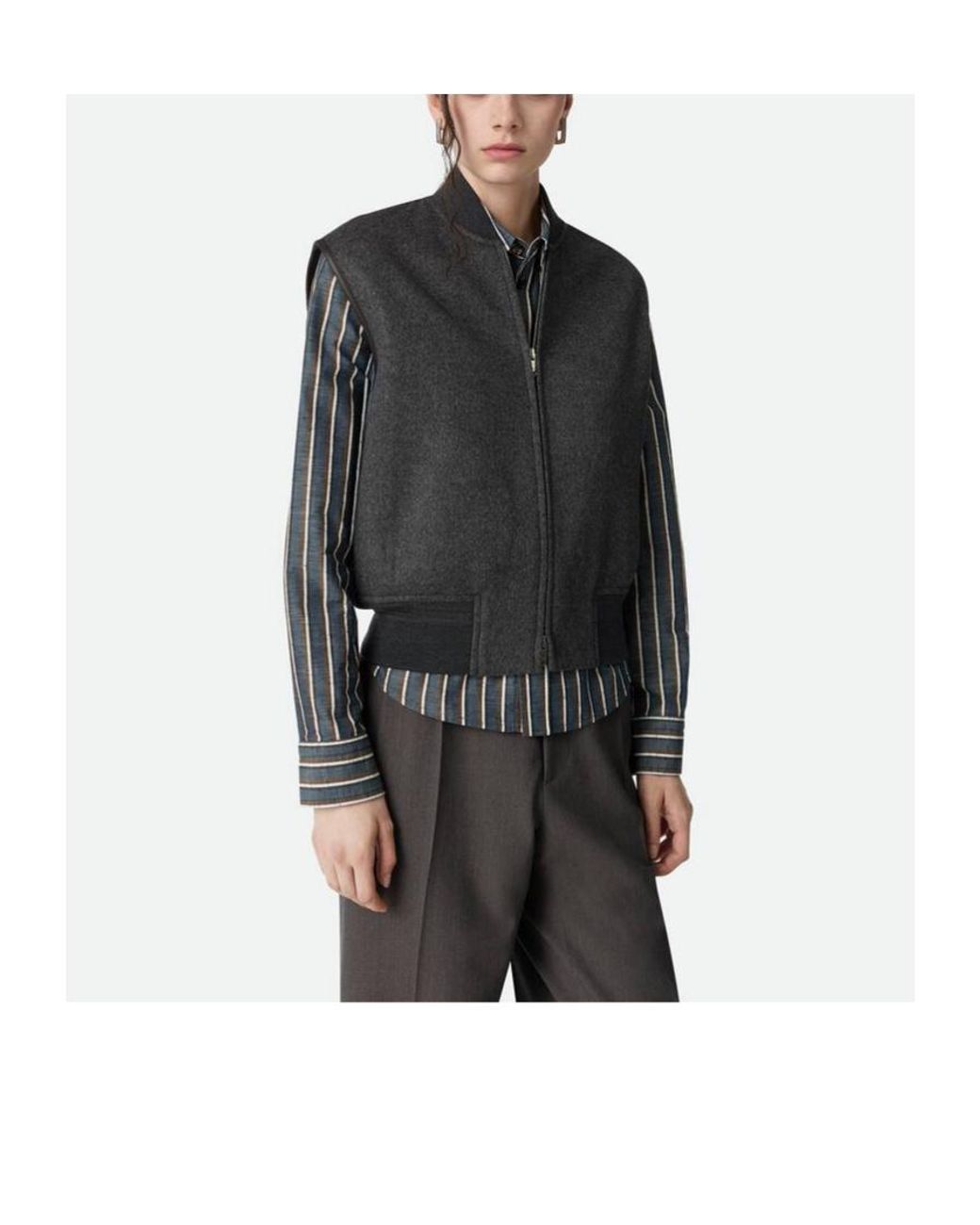 Bottega Veneta Blue Double Face Gilet