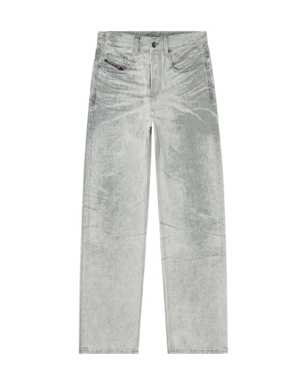 DIESEL Gray 2001 D Macro S 9 Wide-Leg Jeans for men