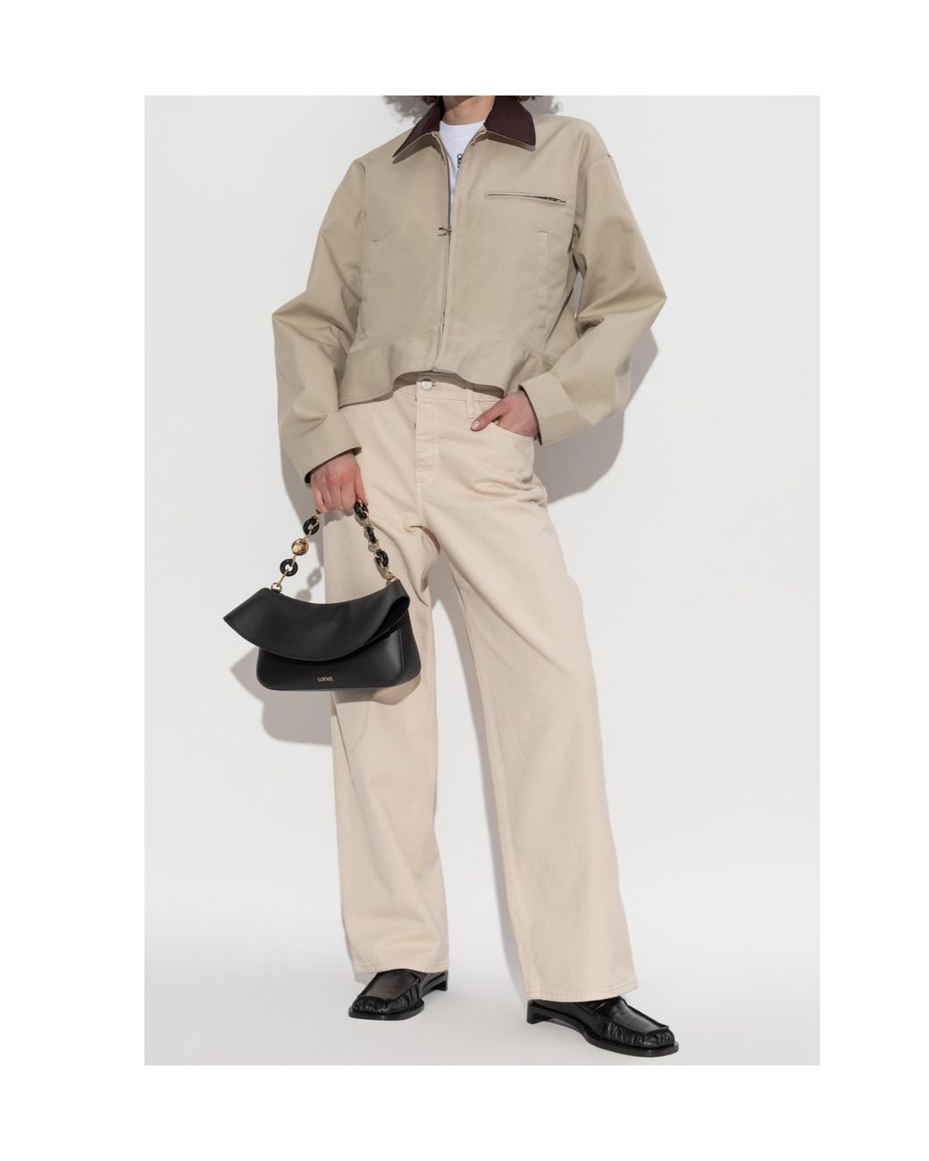 J.W. Anderson Natural Jw Anderson Curved Hem Workwear Jacket