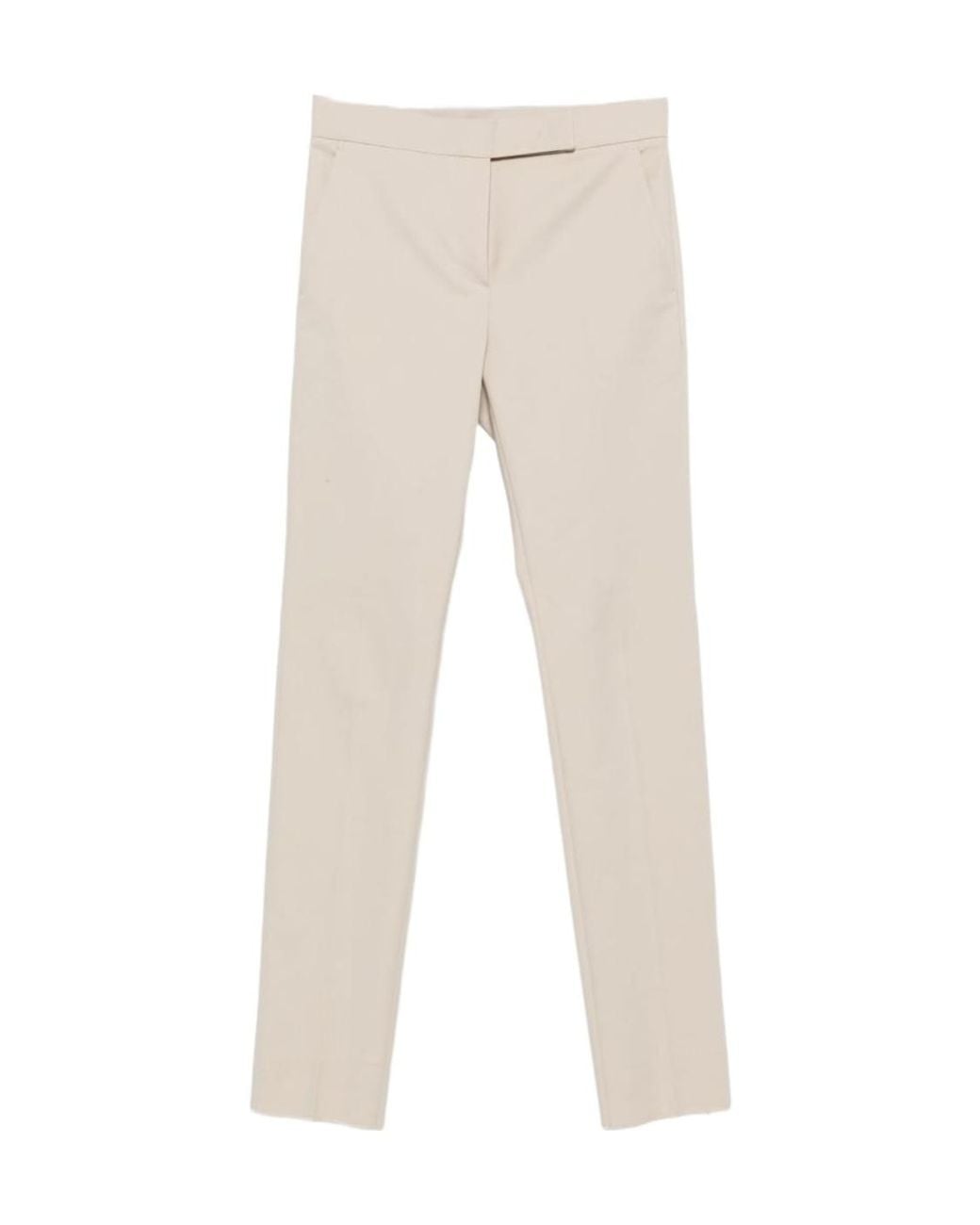 Max Mara Natural Casual Pants With Pockets