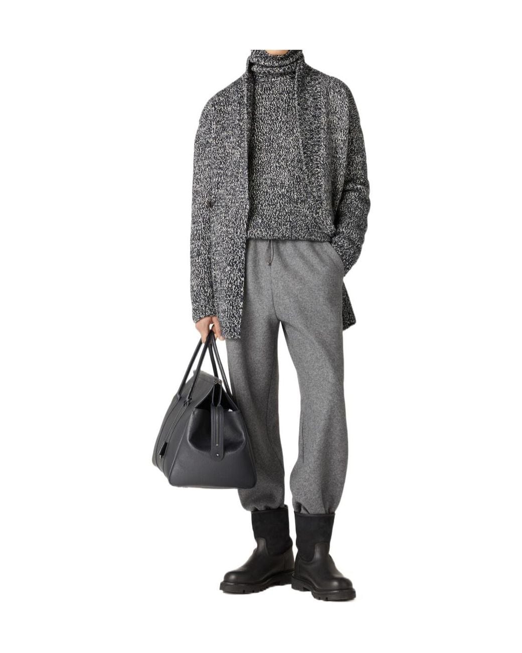 Loro Piana Gray Cevo Pants for men