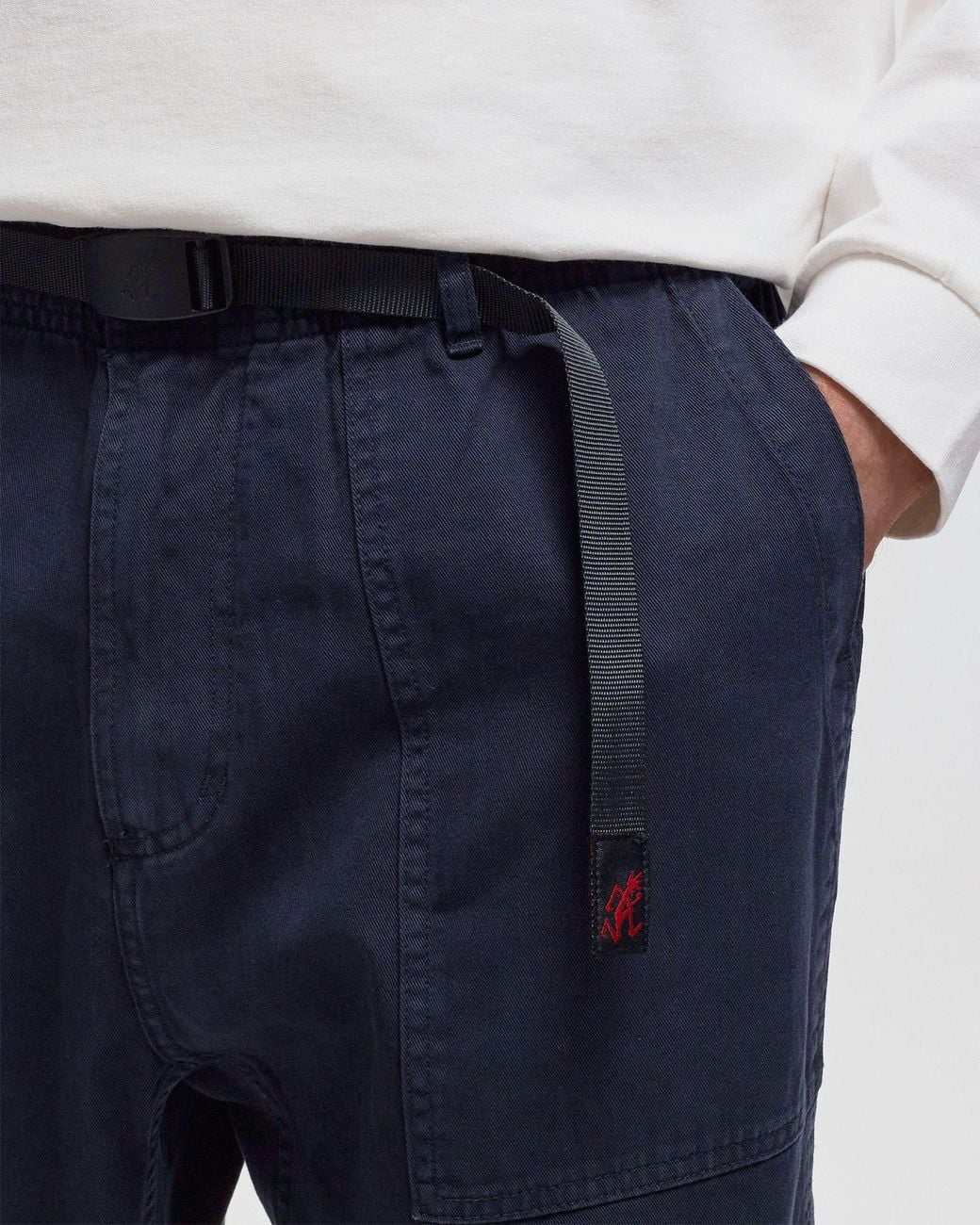 Gramicci Blue Elasticated Drawstring-Waistband Trousers for men