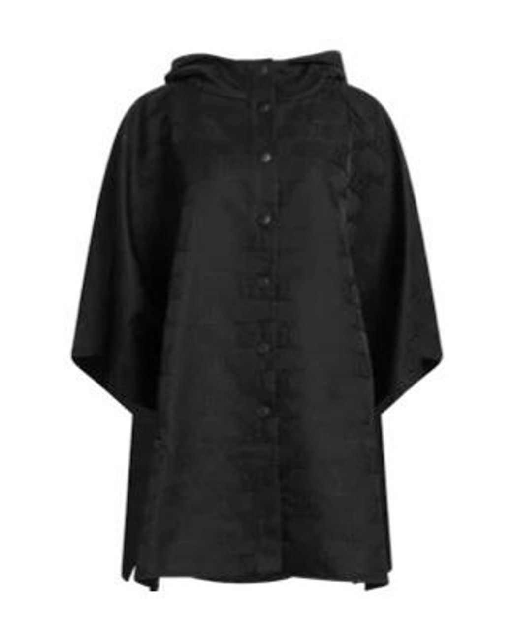 Max Mara Black Plain Colour Capes