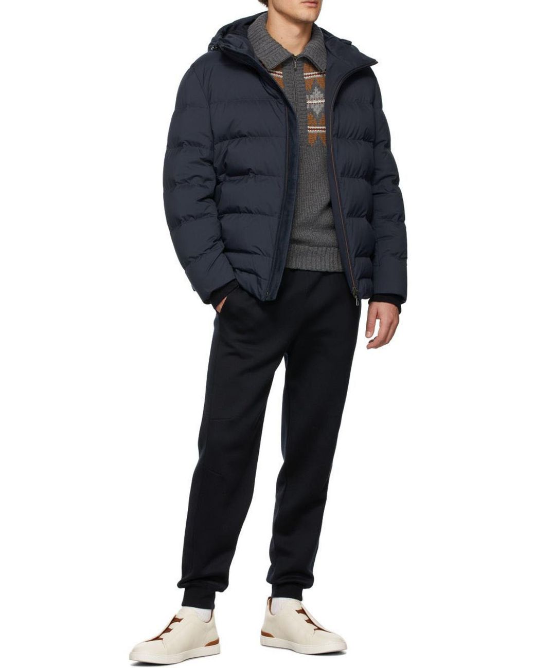 Loro Piana Gray Glacier Pullover for men