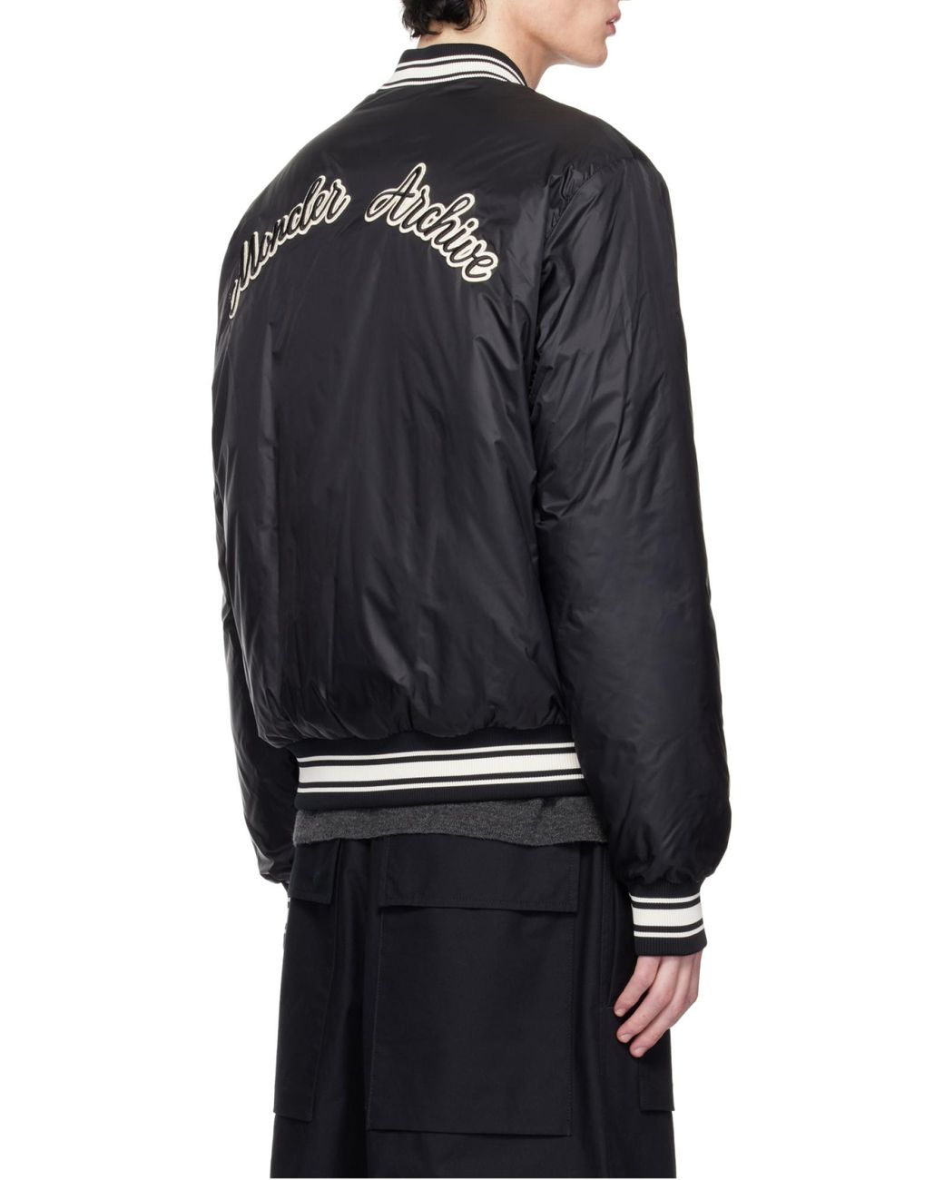 Moncler Black Reversible Button-Up Jacket for men