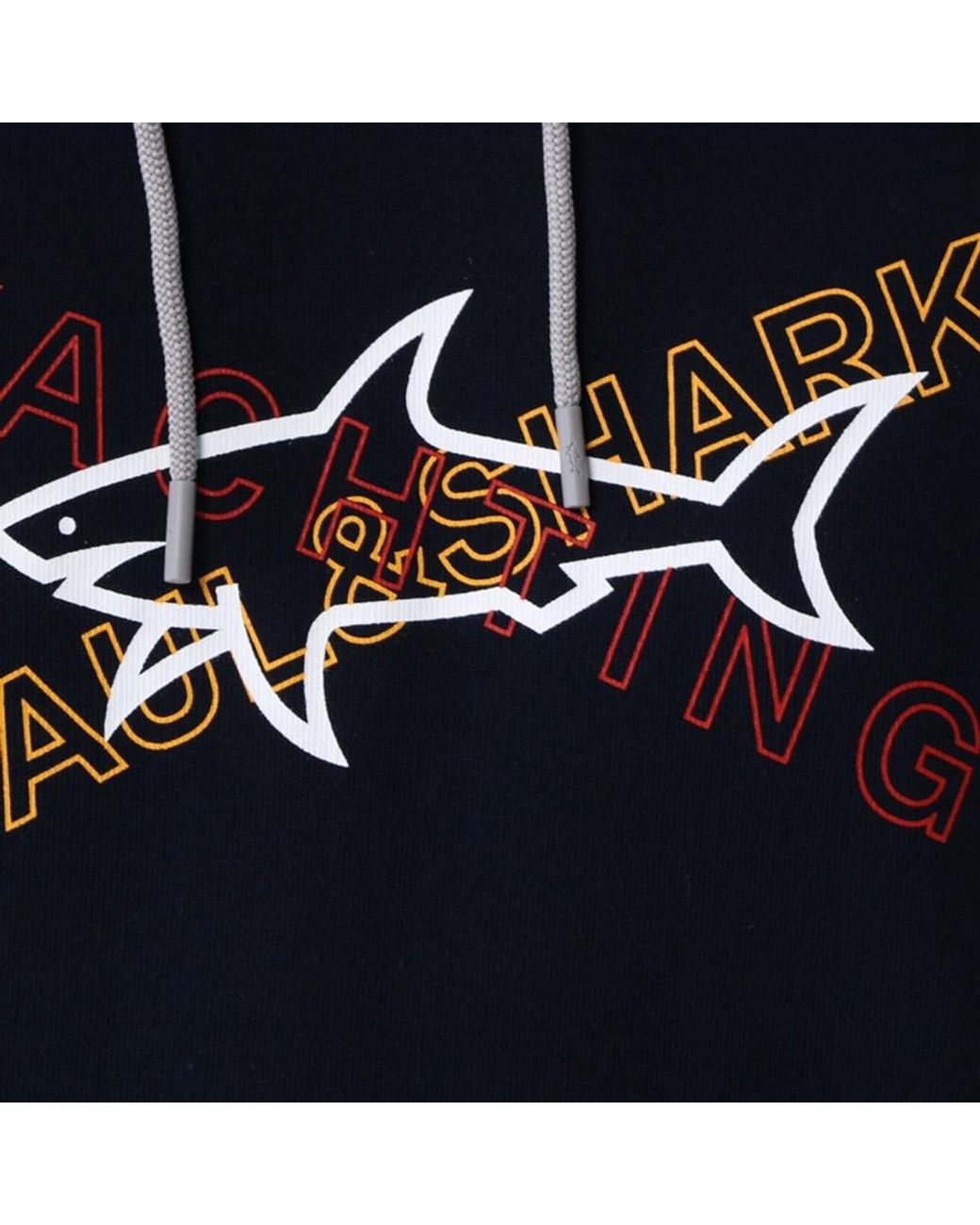 Paul & Shark Blue Logo Hooded Sweater for men