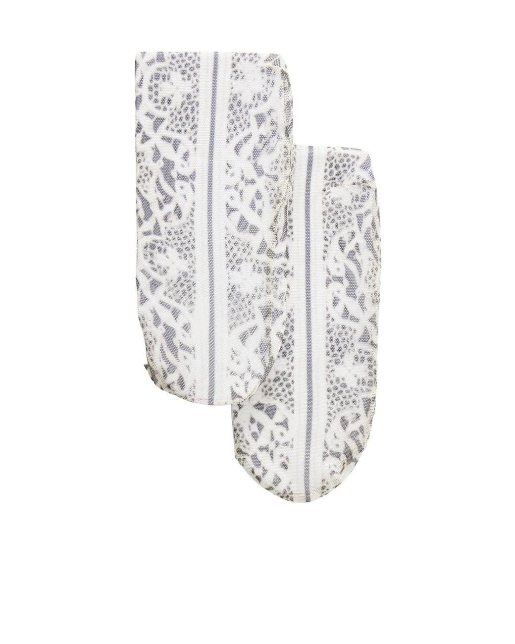 Dilara Findikoglu White Lace-Effect Mesh Tights