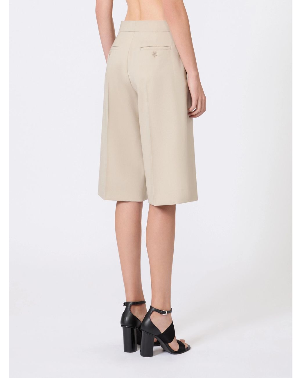 Max Mara Natural Pleat Detailed Shorts