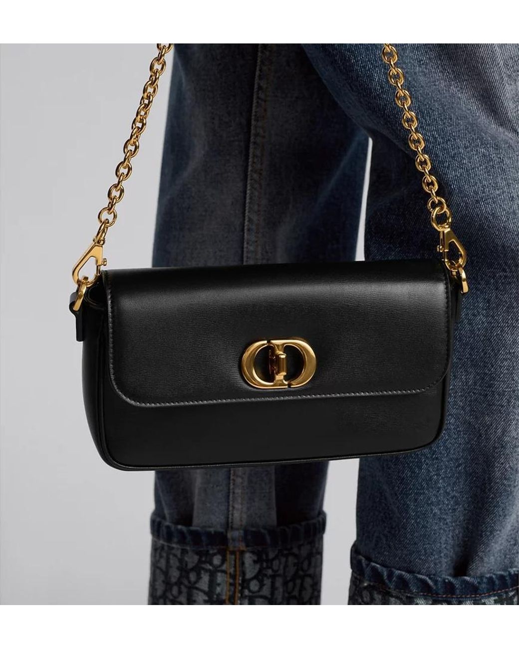 Dior 30 Montaigne Avenue East-West Double Carry Mini Bag in