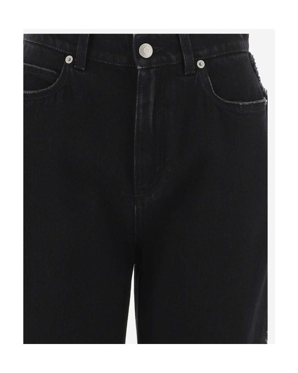 McQueen Black High Waist Jeans