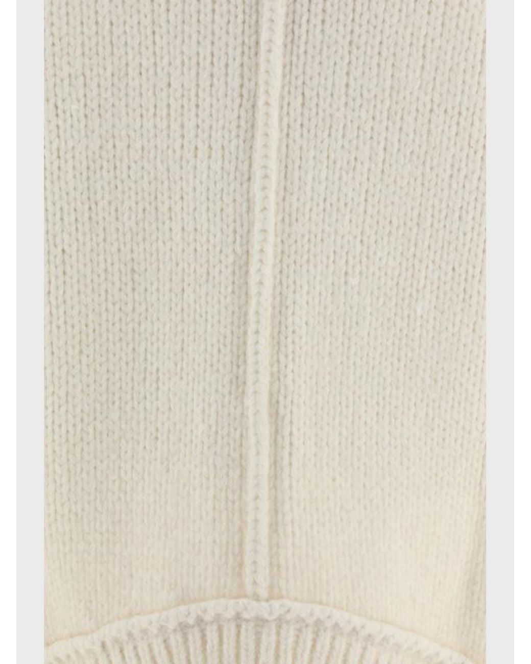 Tom Ford White V-Neck Chunky-Knit Jumper