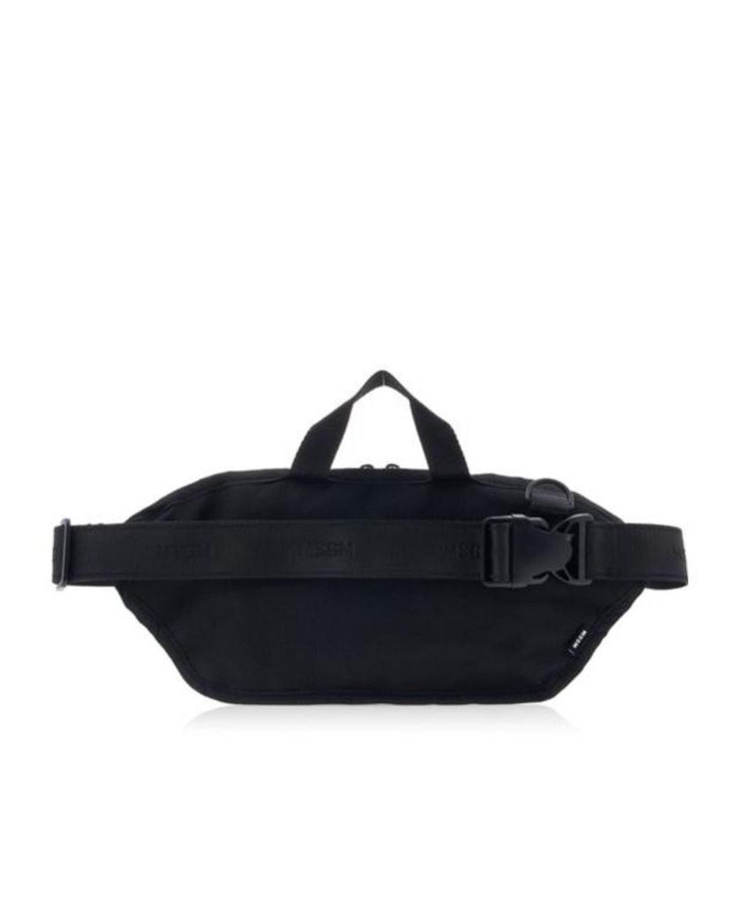 MSGM Black Zippered Waist Pack