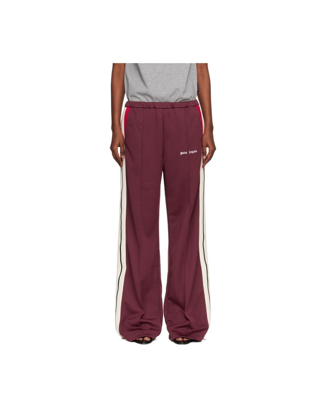Palm Angels Logo Embroidered Pants