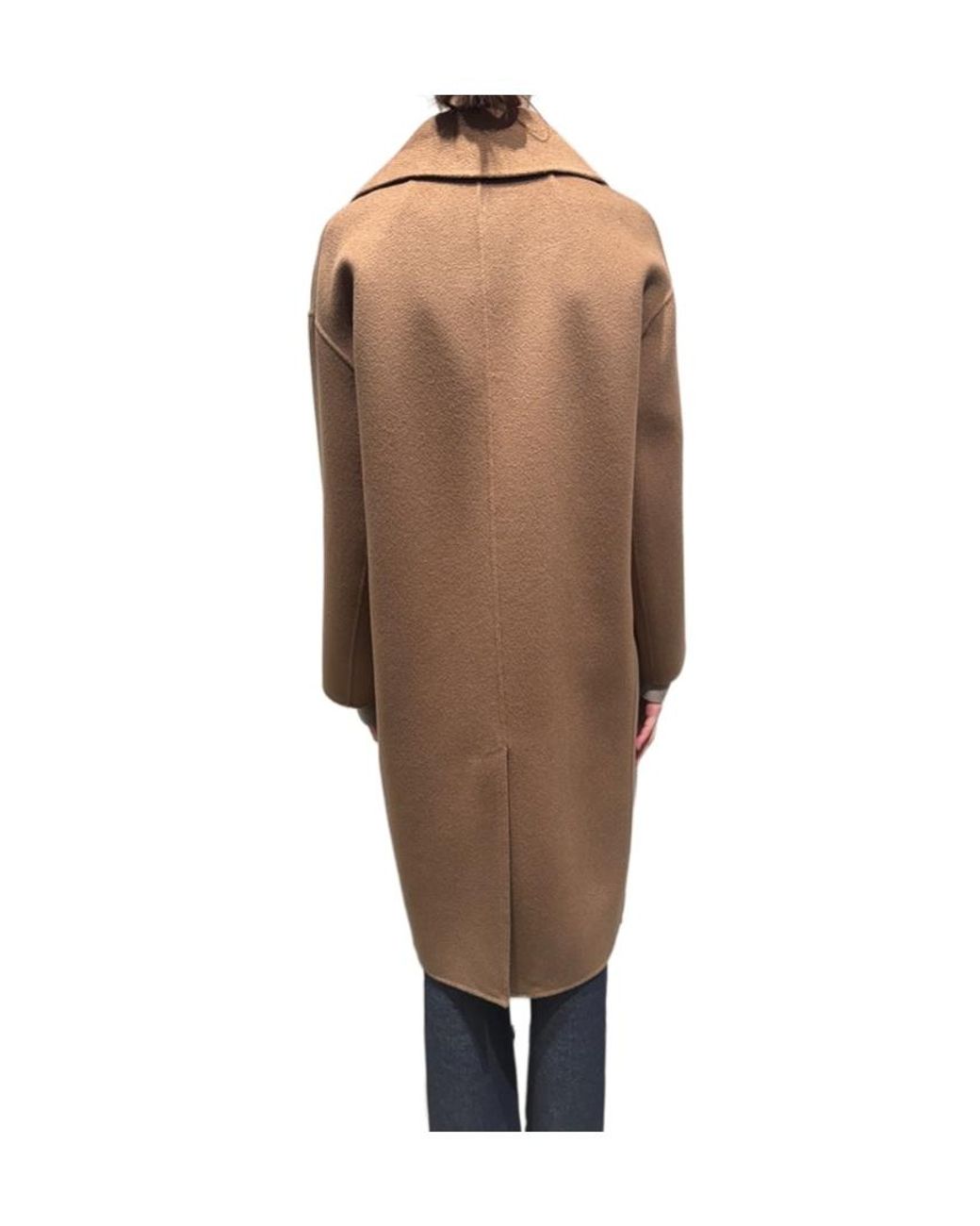 Max Mara Brown 'S Double-Breasted Coat