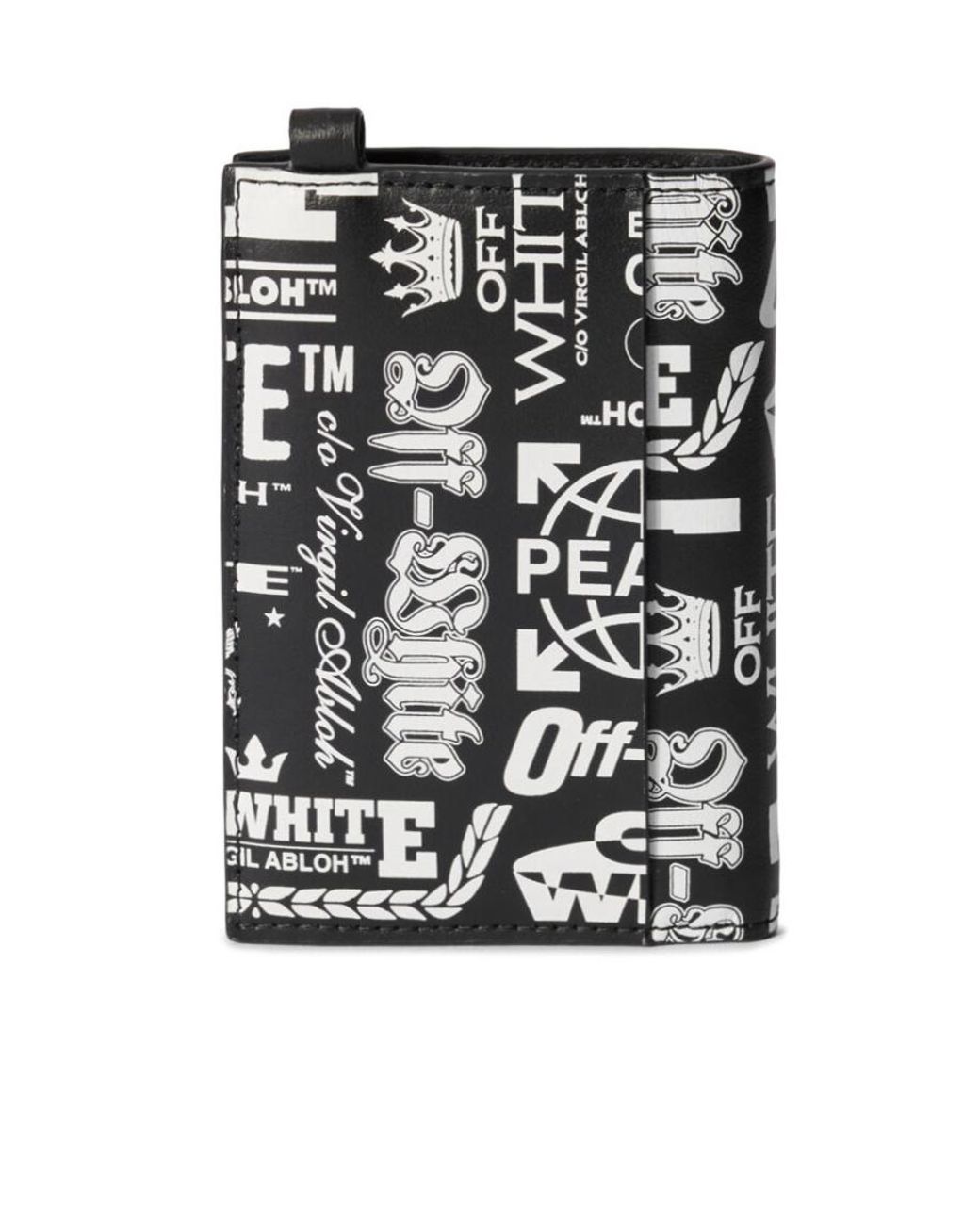 Off-White c/o Virgil Abloh Black Heritage Multilogo Wallet for men