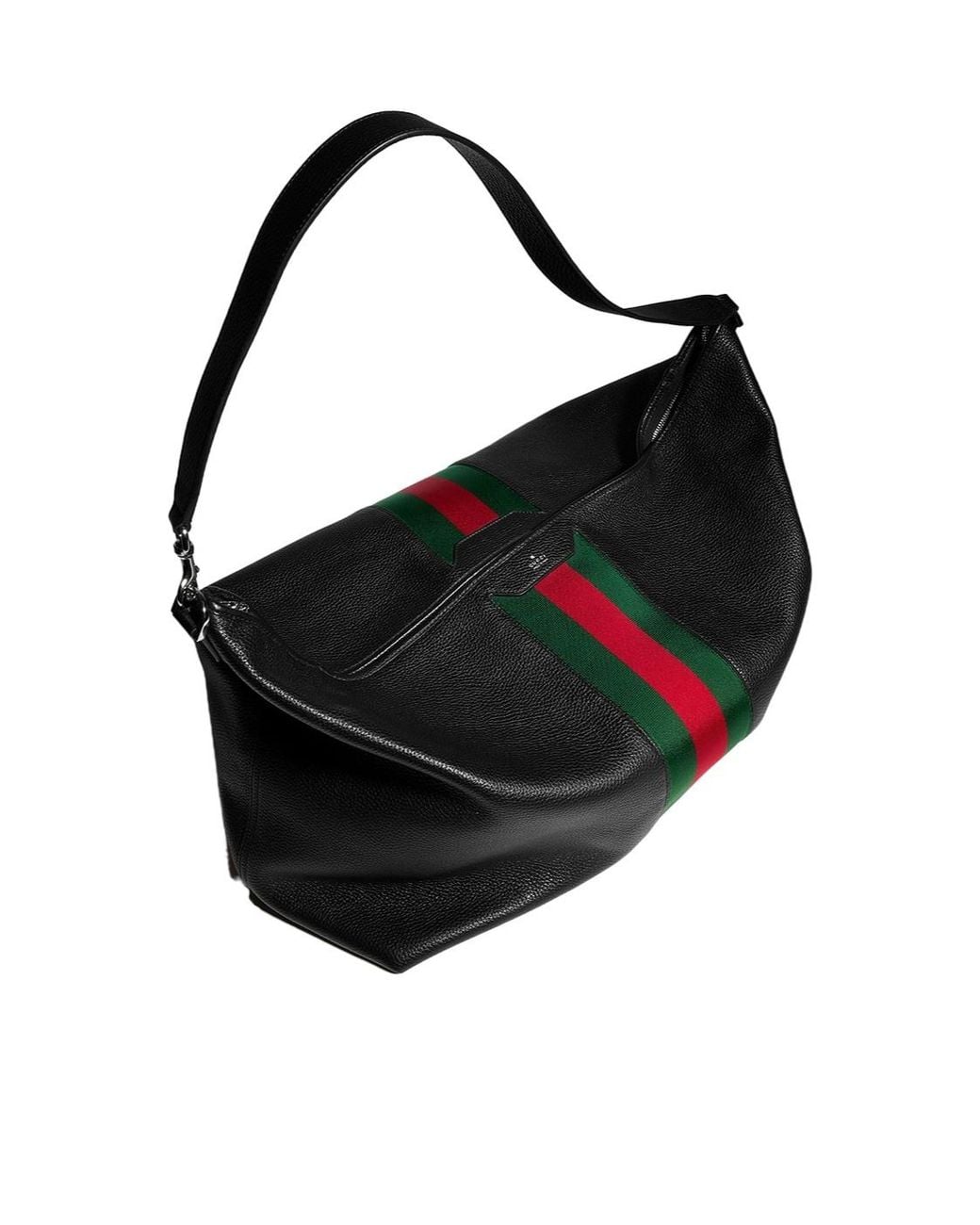 Gucci Black Web Trademark Large Duffle Bag for men