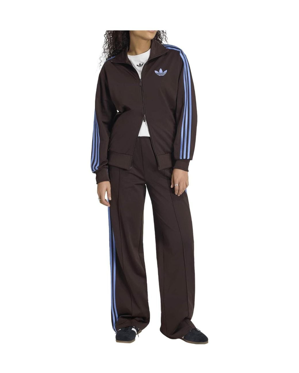 Adidas Originals Brown Standcollar Zipup Track Jacket