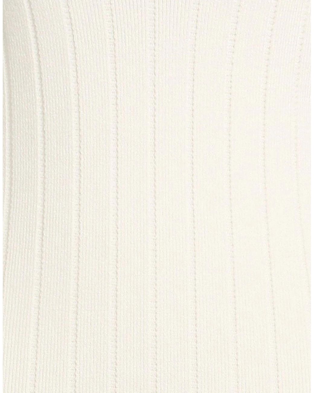 Jacquemus White Maxi Dress Viscose, Polyester