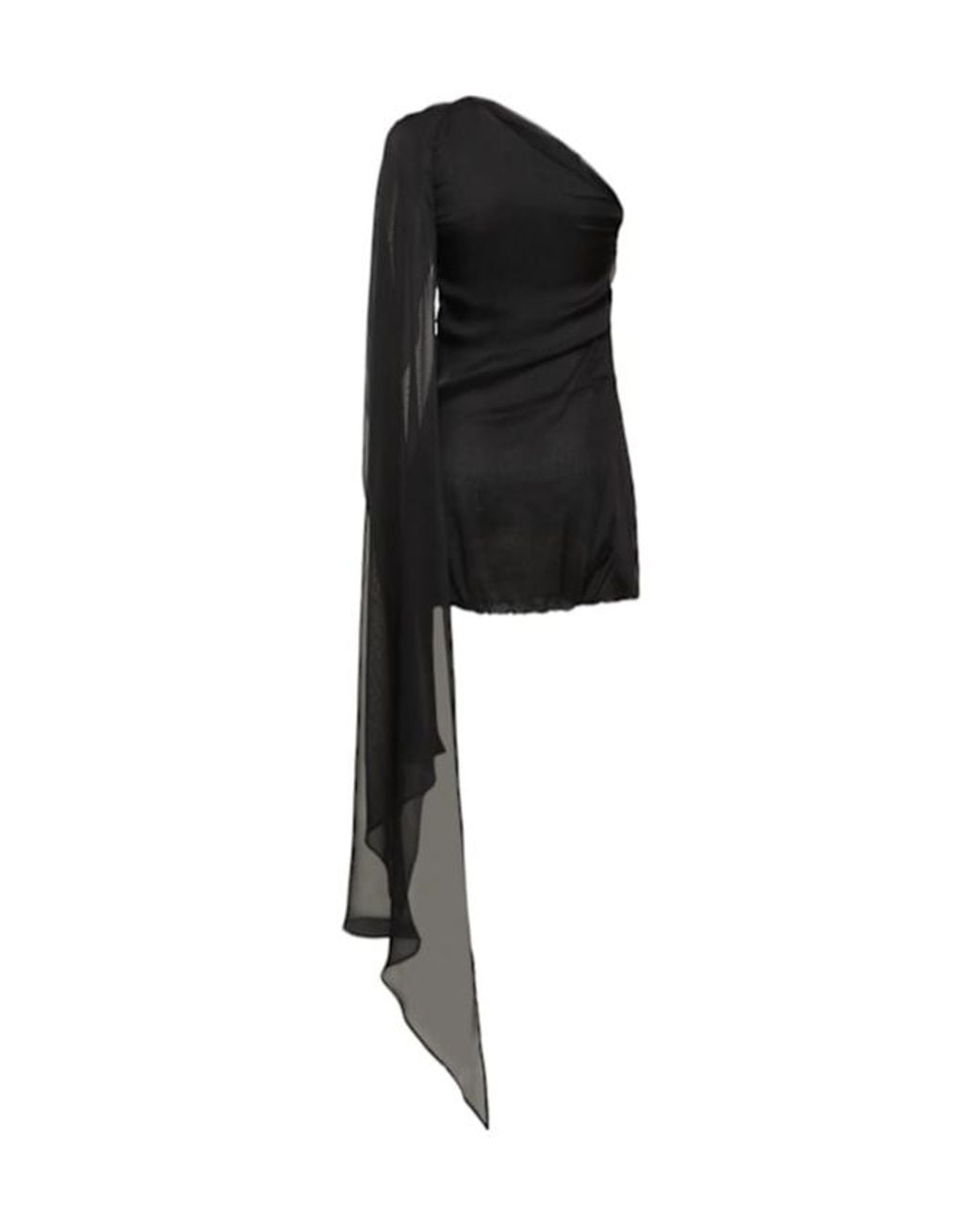 GIUSEPPE DI MORABITO Black Pleated Mini Dress