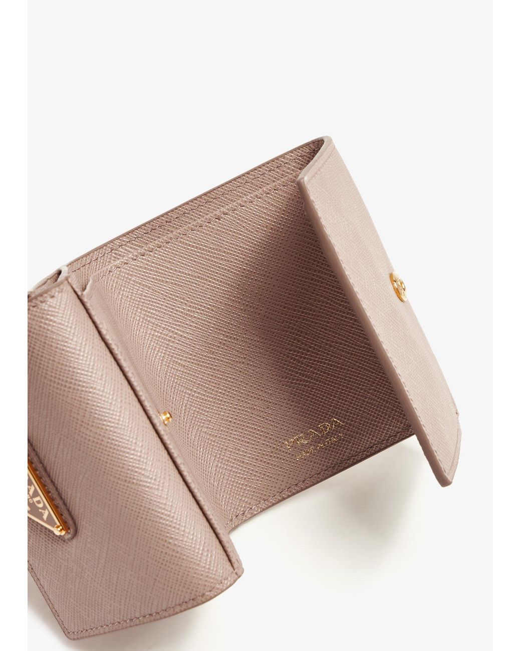 Prada Natural Saffiano Leather Wallet
