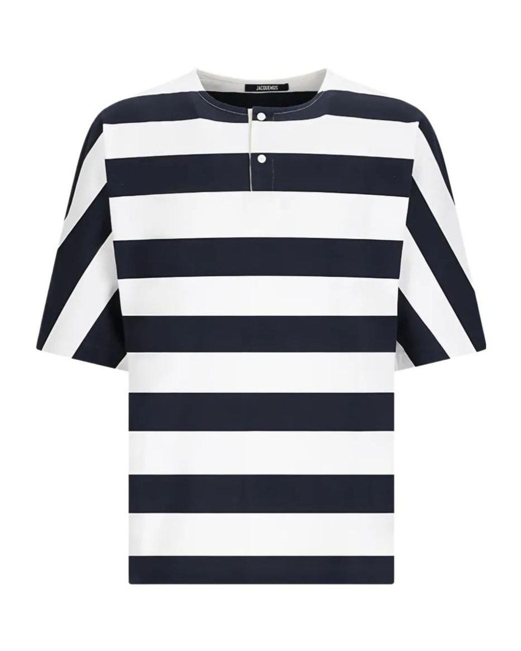 Jacquemus Blue Striped T-Shirt for men